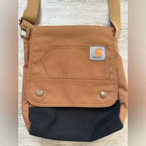 Carhartt, Durable, Adjustable Crossbody Bag With Flap Over Snap Closure